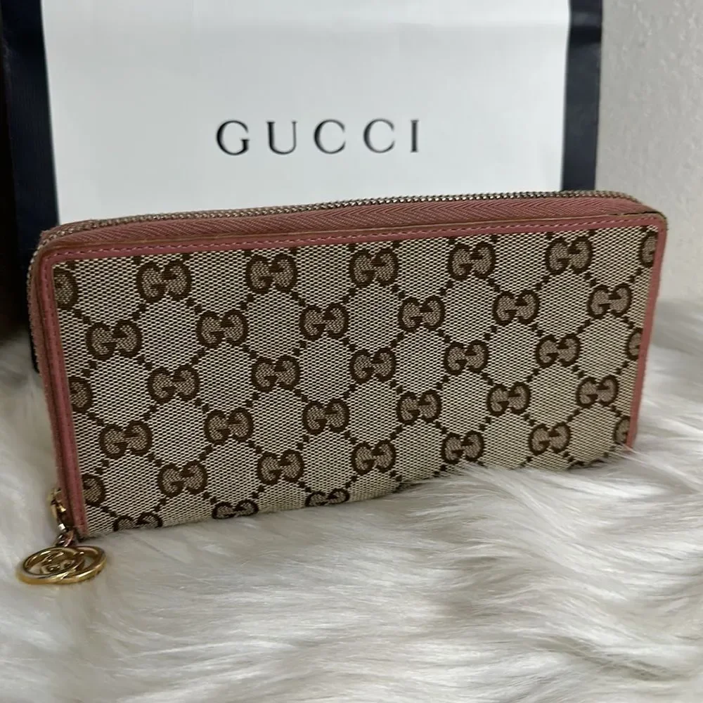💯Authentic Gucci Zipped Around Long Wallet🍀 - Picture 7 of 17